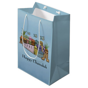Sacola Para Presentes Média As bolsas do presente de Jerusalem Chanukah