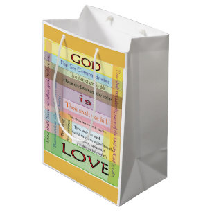 Sacola Para Presentes Média As dez bolsas do presente do mandamento