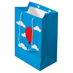 Sacola Para Presentes Média Ascensão do balão vermelho