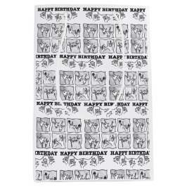 Sacola Para Presentes Média ASL ILY Obsession - Happy Birthday!