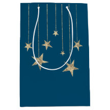 Assistente de Estrelas de Prata Teal Profunda Bag
