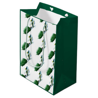 Sacola Para Presentes Média Atum Yellowfin Árvore de Natal