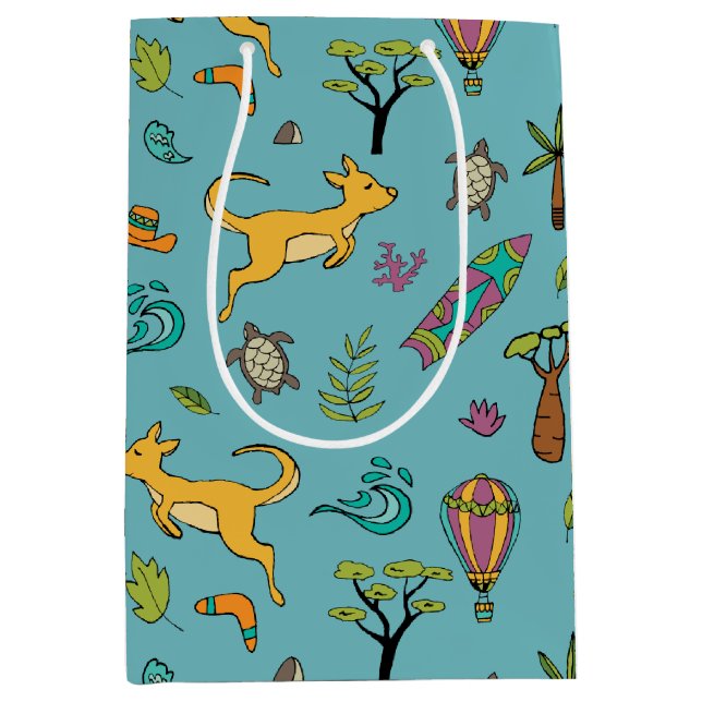 Sacola Para Presentes Média Austrália Love Gift Bag (Frente)