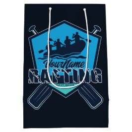 Sacola Para Presentes Média Aventura Personalizada de Rafting no Rio de Águas 