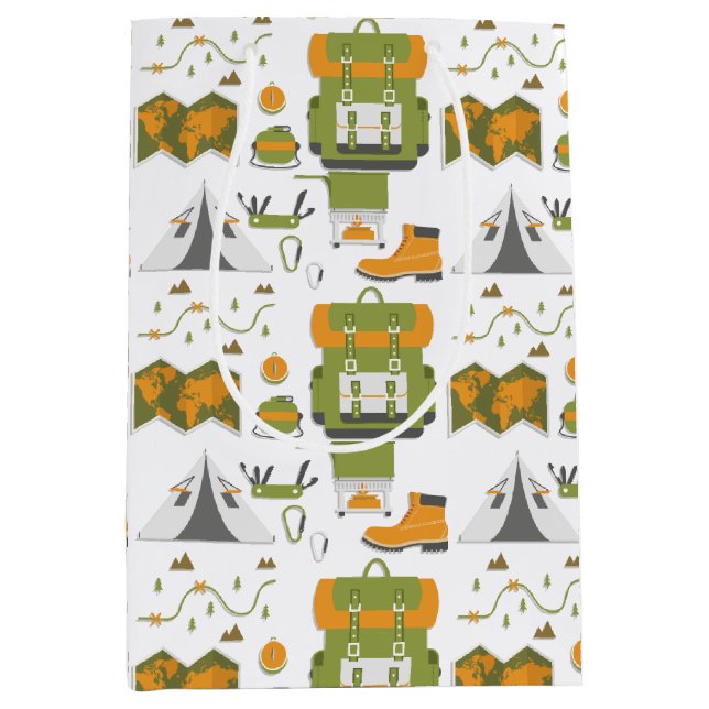 Sacola Para Presentes Média Aventuras ao ar livre (Frente)