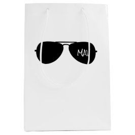 Sacola Para Presentes Média Aviador Óculos de sol Piloto INICIAIS Aviões Voand