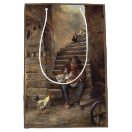 Sacola Para Presentes Média Avô Olhando Pelo Avô