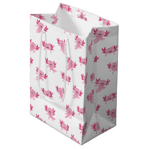 Sacola Para Presentes Média Axolotl