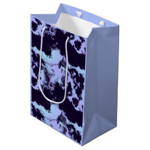 Sacola Para Presentes Média Azul Anjo Meia-Noite