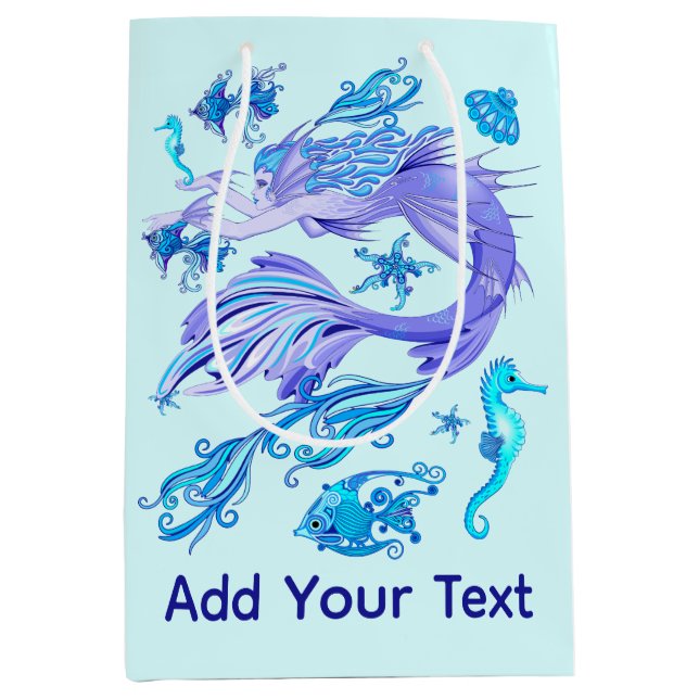 Sacola Para Presentes Média Azulejo cerâmico de cerveja mística (Frente)