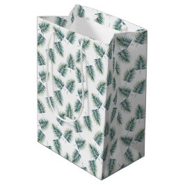 Sacola Para Presentes Média Baby Shower Gift Bag Fern Pattern Dinosaur Party