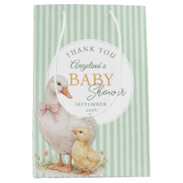 Sacola Para Presentes Média Baby Shower Gift Bags Mother Goose and Gosling.