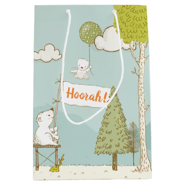 Sacola Para Presentes Média Bag Beary Cute Gift (Frente)