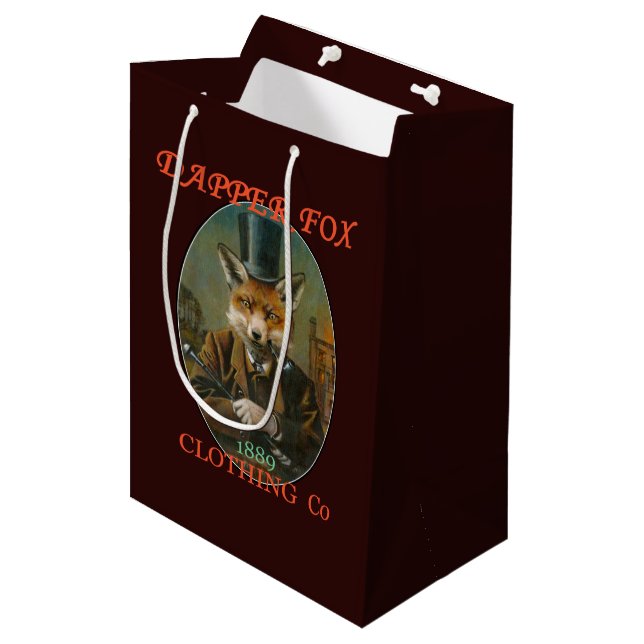 Sacola Para Presentes Média Bag Dapper Fox Clothing (Frente inclinada)