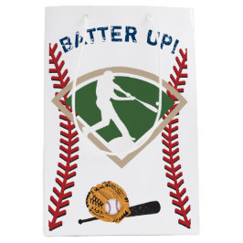 Sacola Para Presentes Média Bag de Presente de Beisebol