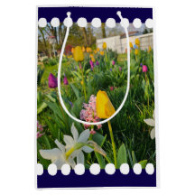 Bag de presentes personalizada floral