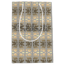 Bag Elegante De Papel Médio