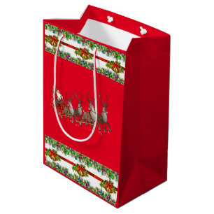 Sacola Para Presentes Média Bagagens de presentes de Natal