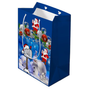 Sacola Para Presentes Média Bagagens de presentes de Natal