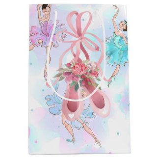 Sacola Para Presentes Média Bailarinas de Pastel