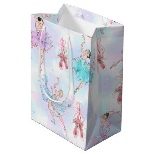 Sacola Para Presentes Média Bailarinas de Pastel