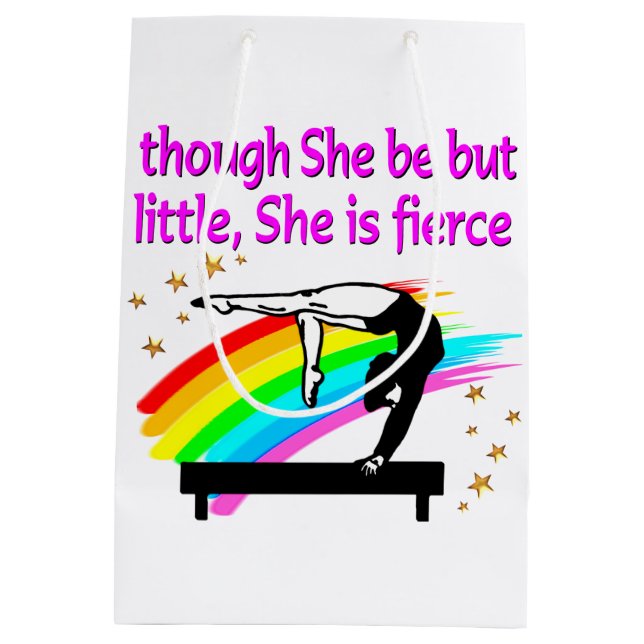 SACOLA PARA PRESENTES MÉDIA BALANCE BEAM QUEEN (Verso)