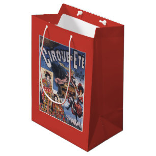 Sacola Para Presentes Média Balão de ar quente e poster japonês das senhoras