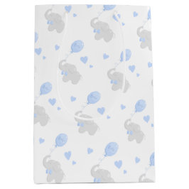 Sacola Para Presentes Média Balão de Elefante Chá de fraldas Bonito de Present