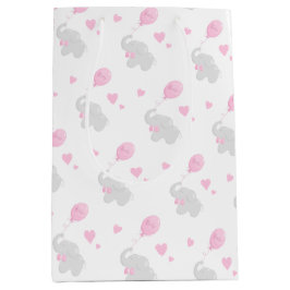 Sacola Para Presentes Média Balão de Elefante de Chá de fraldas Bonito de Pres