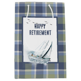 Sacola Para Presentes Média Balão de vela com aquecimento de aposentadoria na
