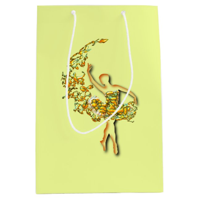 Sacola Para Presentes Média Ballerina 3 (Frente)