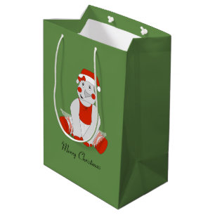 Sacola Para Presentes Média Ballerina Rhino - Especial de Natal