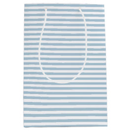 Sacola Para Presentes Média Bandas Azuis Brancas