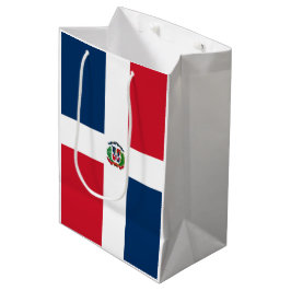 Sacola Para Presentes Média Bandeira da República Dominicana