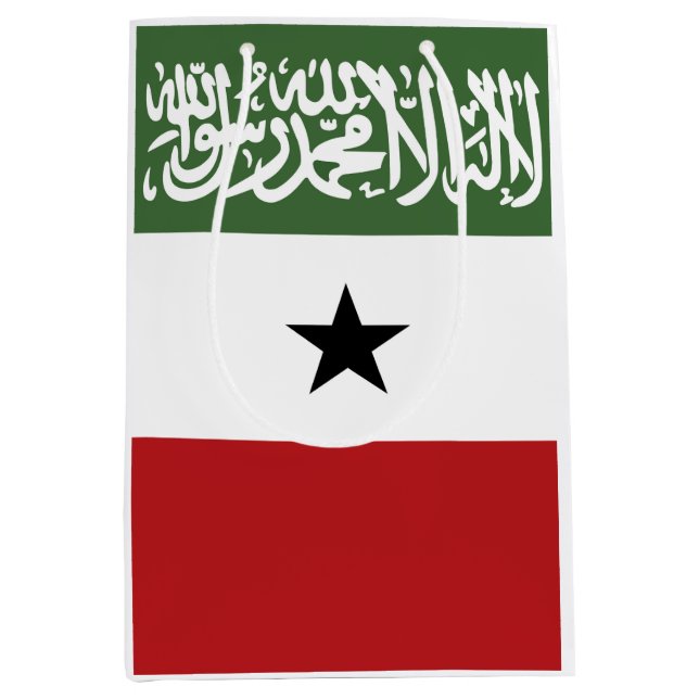 Sacola Para Presentes Média bandeira da Somalilândia (Frente)