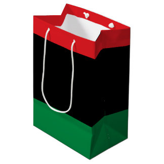 Sacola Para Presentes Média Bandeira da UNIA Pan-Africana