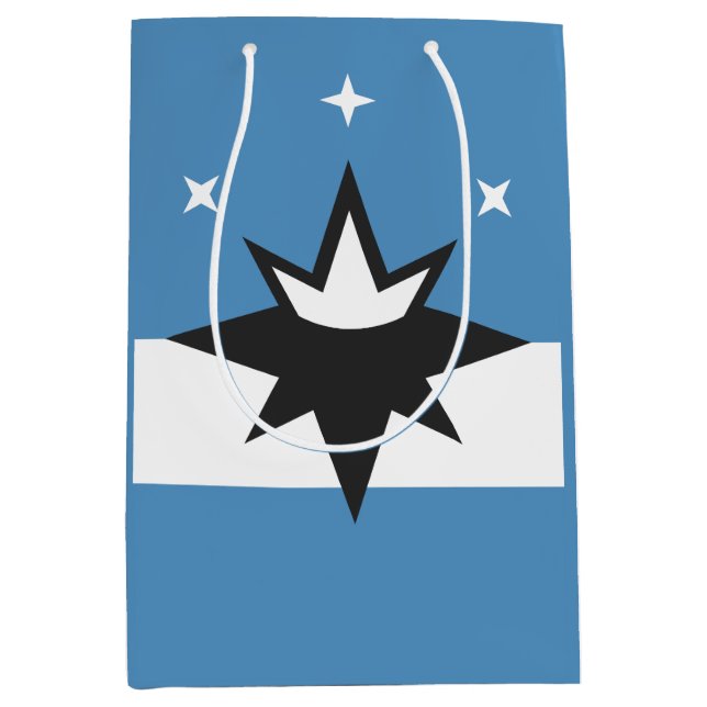 Sacola Para Presentes Média Bandeira de Springfield, Missouri (Frente)