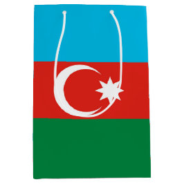Sacola Para Presentes Média Bandeira do Azerbaijão