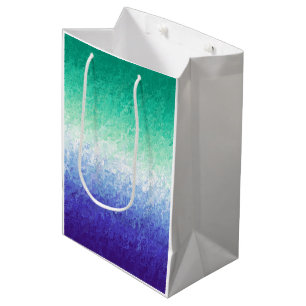 Sacola Para Presentes Média Bandeira do Orgulho MLM Abstrata Grunge Homens que