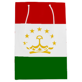 Sacola Para Presentes Média Bandeira do Tajiquistão