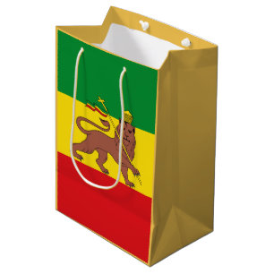 Sacola Para Presentes Média Bandeira etíope velha
