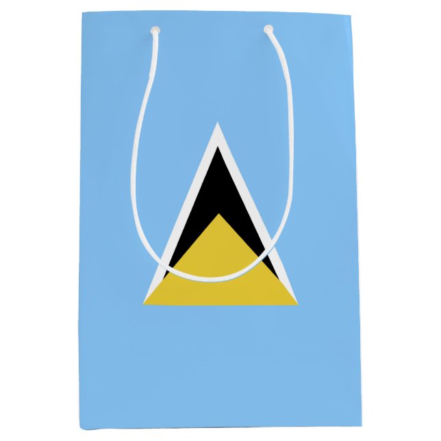 Sacola Para Presentes Média bandeira santo Lúcia (Frente)