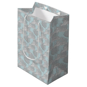 Sacola Para Presentes Média Banheira Média de Presente da Selva Azul