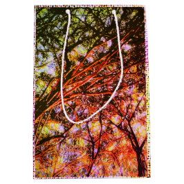 Sacola Para Presentes Média Banyan Roots/Wander Com Stars Night,