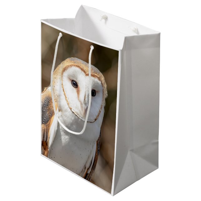 Sacola Para Presentes Média Barn Owl (Frente inclinada)