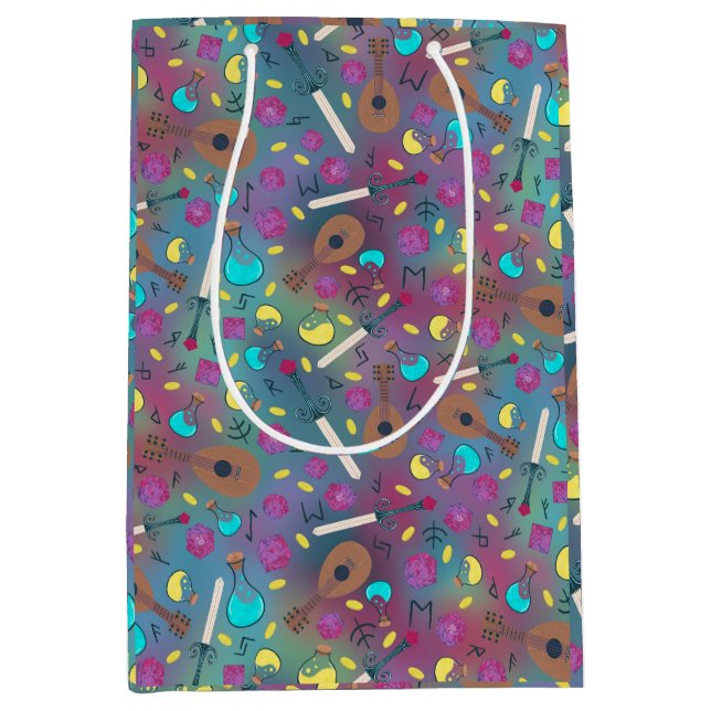 Sacola Para Presentes Média Barras e Tabletops (Frente)