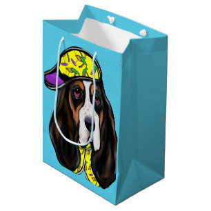 Sacola Para Presentes Média Basset Hound