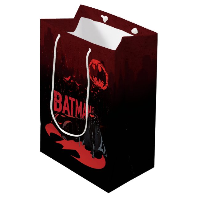 Sacola Para Presentes Média Batman Crimson Rain (Frente inclinada)
