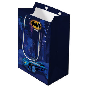 Sacola Para Presentes Média Batman Patrulha Noturna na Cidade de Gotham