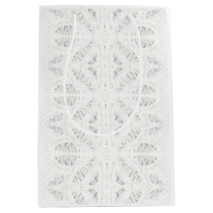 Sacola Para Presentes Média BATTENBURG LACE - Saco médio para presentes